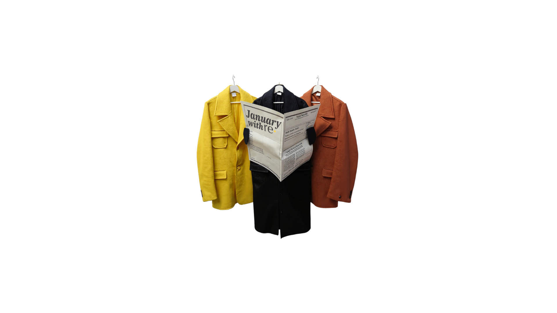 A rail of pre-loved jackets ready to be listed on Re·